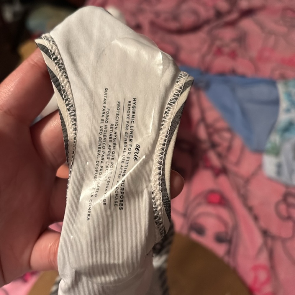 Aerie Black and White Striped Swim Bottoms - Picture 3 of 3